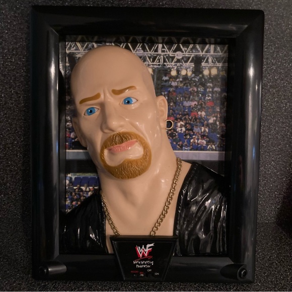 Vintage WWF 1998 Stone Cold Steve Austin Wall Talkers 3D Talking Picture - Picture 3 of 12